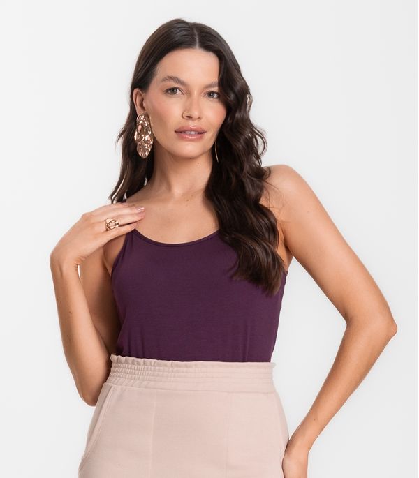 Blusa Feminina de Alças Básica Rovitex Cinza P