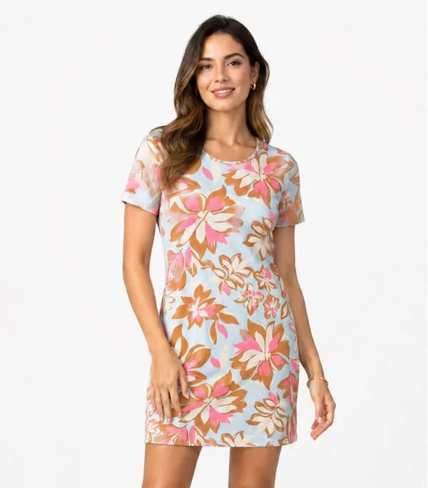 Vestido Feminino Estampado Select Azul G