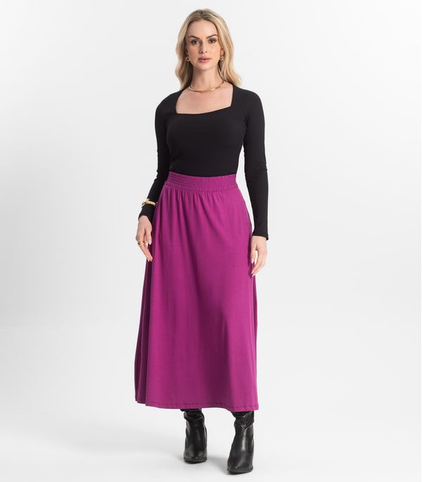 Saia Midi Feminina Select Roxo GG