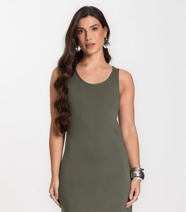 Vestido Midi Feminino Select Verde M