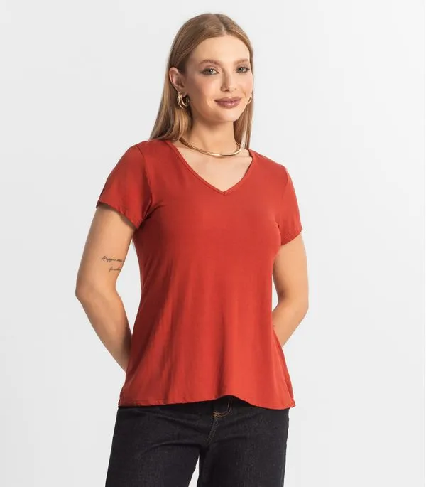 Blusa Feminina Básica Select Laranja G