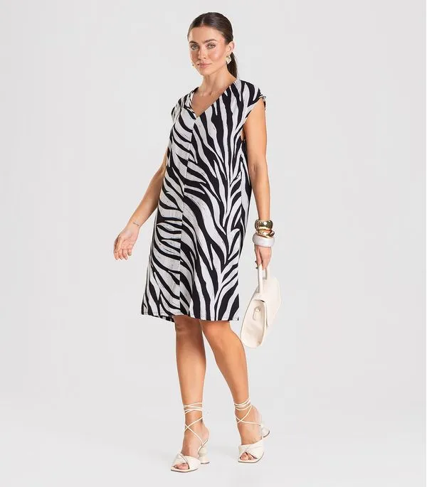 Vestido Feminino em Tecido Infinita Cor Preto G