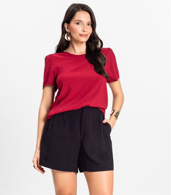 Blusa Feminina Em Viscose Infinita Cor Vermelho G