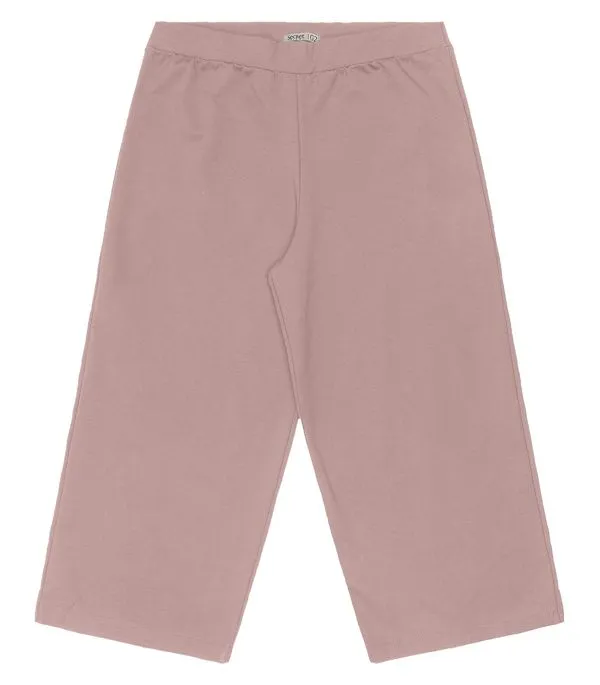 Calça Plus Size Feminina Pantalona Secret Glam Marrom Plus G2