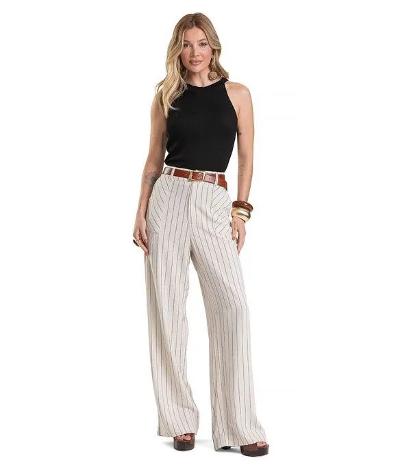 Regata Feminina Tricot Canelado Toque Macio Dianna Preto P