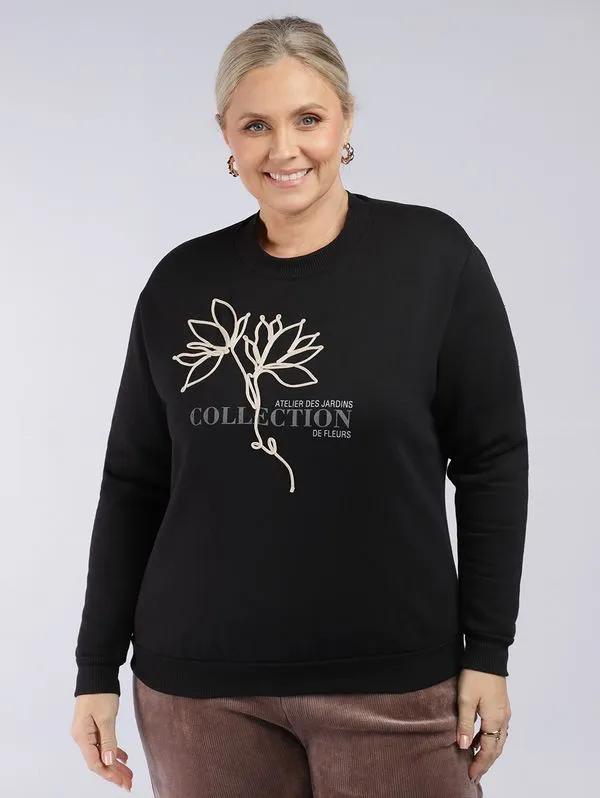 Moletom Felpado Plus Size Feminino PRETO G2