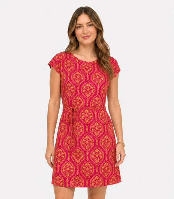 Vestido Curto Em Visco Premiere Infinita Cor Rosa P