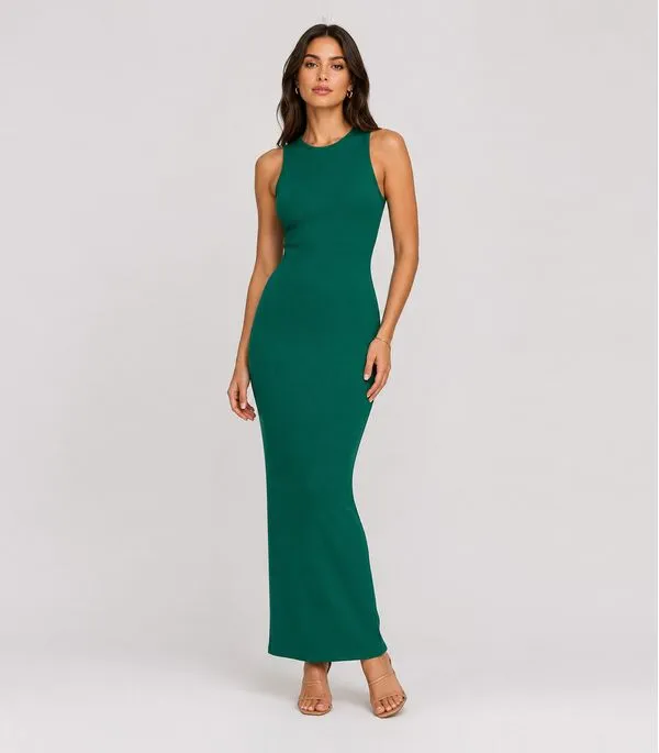 Vestido Midi Feminino Em Ribana Infinita Cor Verde M