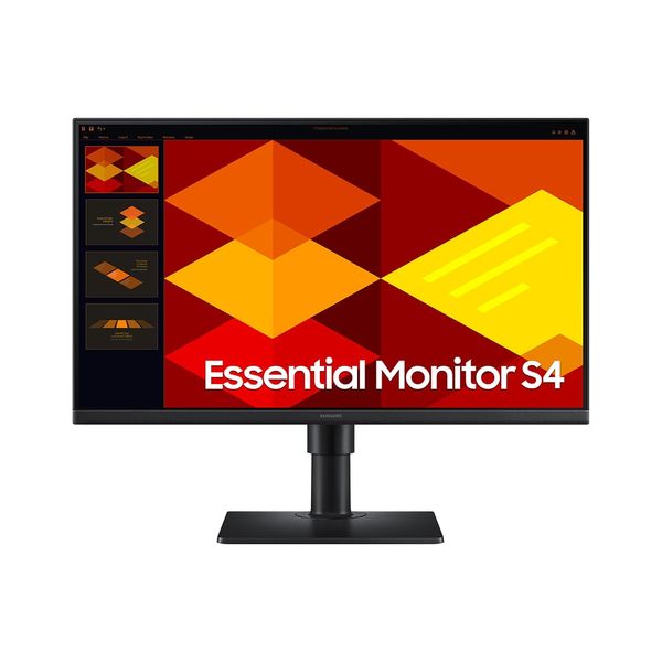 Monitor Samsung 27", FHD, ajuste de altura, 100Hz, USB Hub, Display Port, HDMI, Preto, S4 27"