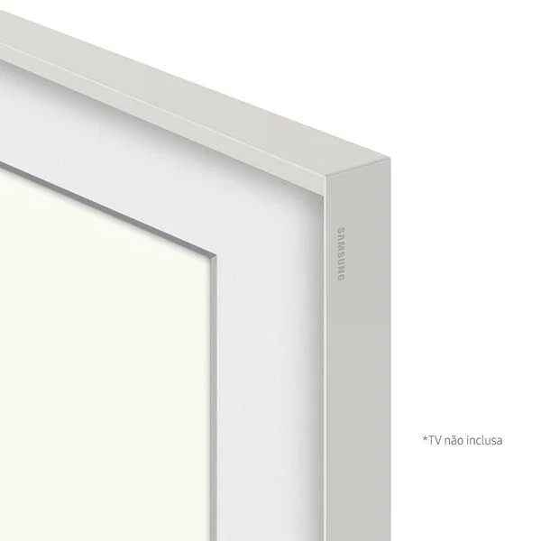 Moldura para Smart TV 65" The Frame cor branco estilizado