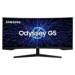 Monitor Gamer Samsung Odyssey G5 34" UWQHD, Tela Curva Ultrawide, Painel VA, 165Hz, 1ms, HDR10, HDMI, DP, FreeSync Preto