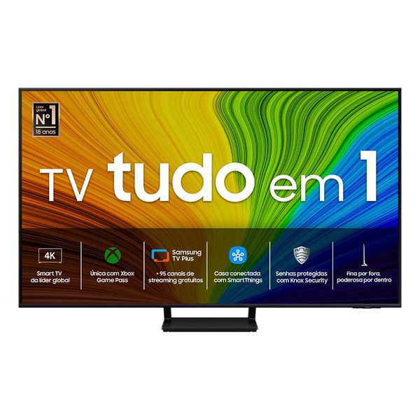 Samsung Smart TV 85 polegadas QLED 4K 85Q70D, Processador com AI, Painel até 120Hz, Design AirSlim 85"