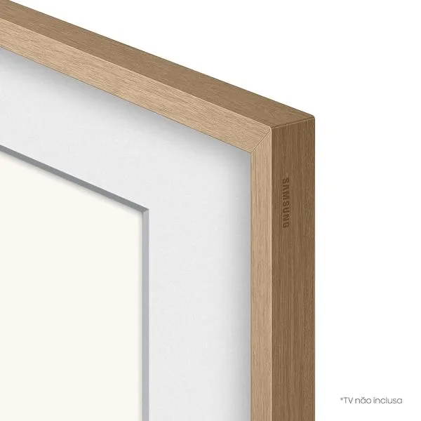 Moldura para Smart TV 55" The Frame bege amadeirado