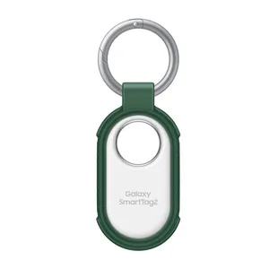 Capa Silicone com Chaveiro para Galaxy SmartTag2 Verde