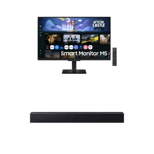 Smart Monitor Samsung M5 27" + Soundbar Samsung HW-B400F Combo