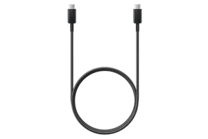 Conector padrão USB Tipo-C para Tipo-C com 1m de comprimento Preto