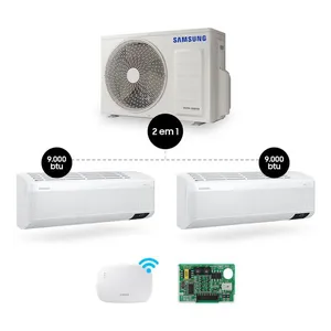 Ar Condicionado Bi-Split Samsung WindFree 18.000 BTUs (Hi Wall 2x9.000) Quente/Frio com WiFi 220V