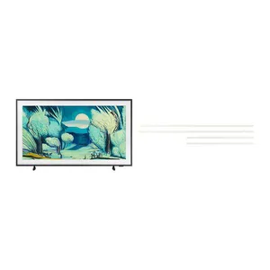Vision AI TV 55" The Frame 4K LS03F 2025 + Moldura para Smart TV 55" The Frame cor branco Combo