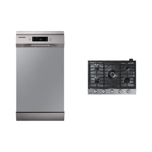 Lava-louças 10 Serviços 127V + Cooktop Inox 5 Queimadores com Wi-Fi e Dupla Chama Combo