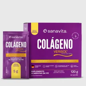 Colágeno Verisol ® Frutas Tropicais Display 30 sachês | 30 doses