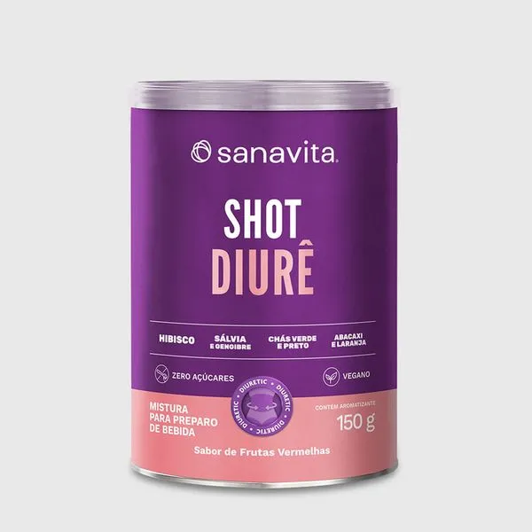 Shot Diurê Frutas Vermelhas. 150G | 60 Doses