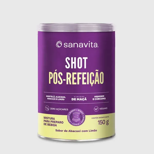 Shot Pós-Refeição Abacaxi com Limão. 150G | 30 Doses