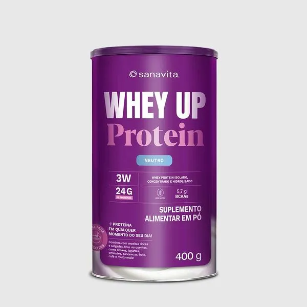 Whey Up Protein Neutro. 400g | Cerca de 13 doses
