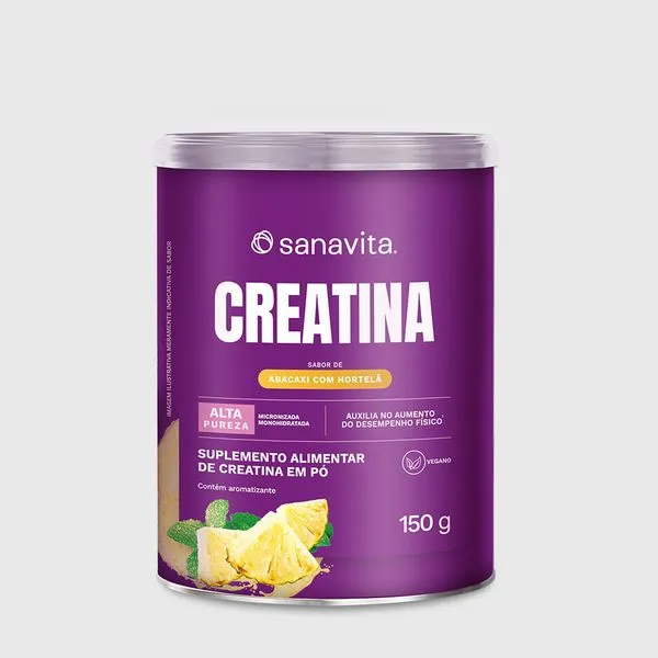 Creatina Com Sabor Abacaxi com Hortelã. 150G | 38 Doses