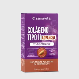 Colágeno Tipo II Advanced Sem Sabor | 30 comprimidos
