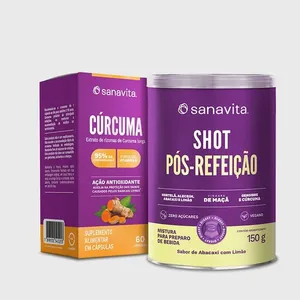 Combo Bem-Estar Digestivo Shot pós-Refeição | Cúrcuma