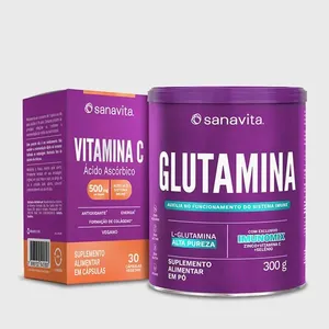 Combo Proteção Diária Vitamina C | Glutamina