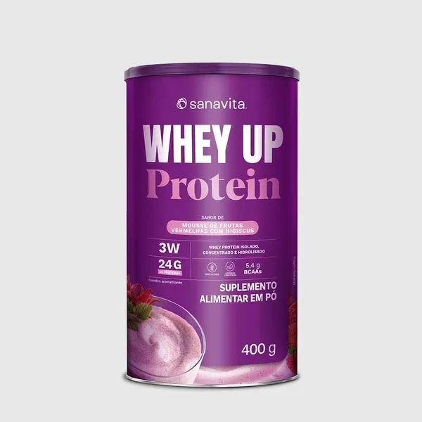 Whey Up Protein Mousse de Frutas Vermelhas com Hibiscus. 400g | Cerca de 13 doses