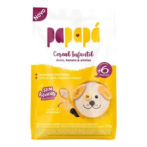 Cereal Infantil Integral Papapá Aveia, Banana & Ameixa 170g