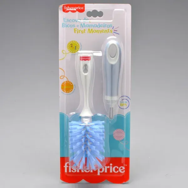 Fisher Price Esc Limp Bicos E Mamad 2 Em 1 First Moments Azul