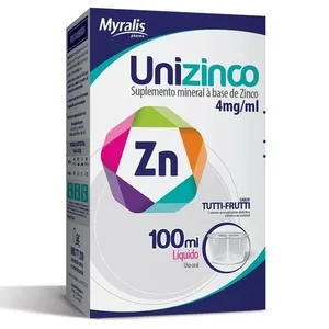 Unizinco 17,6mg/ml Sabor Tutti-Frutti Solução Oral 100ml + Copo Medidor