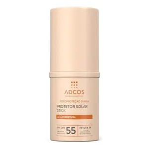 Protetor Solar Facial Adcos FPS 55 Base Beige 17g Stick