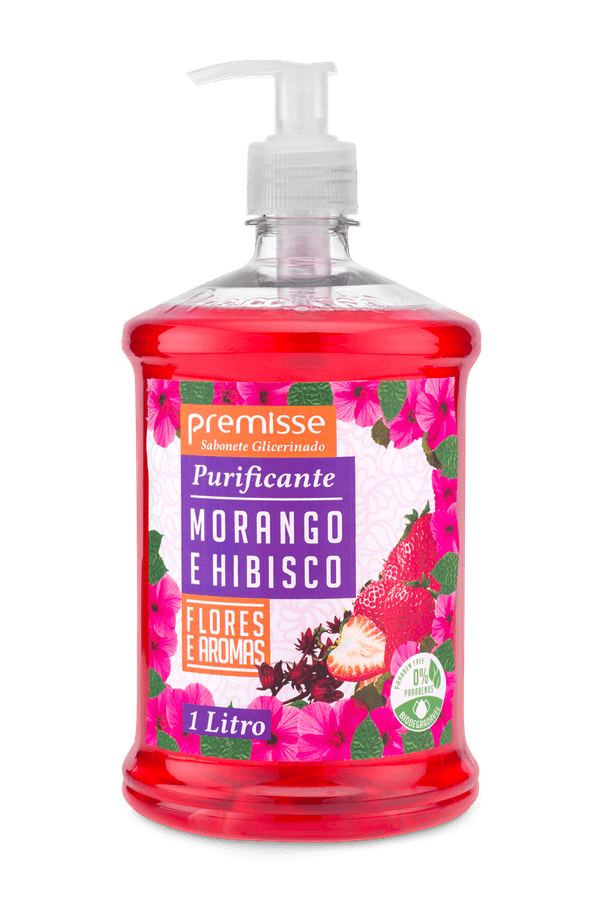 Premisse Sabonete Líquido Morango E Hibisco 1Lt