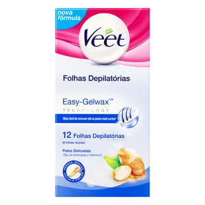 DEPIL VEET CERA FRIA CORPO DELICADA C/ 12