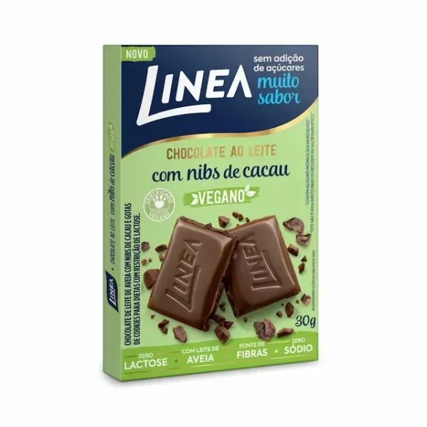 Chocolate Linea Diet Ao Leite Vegano 30G