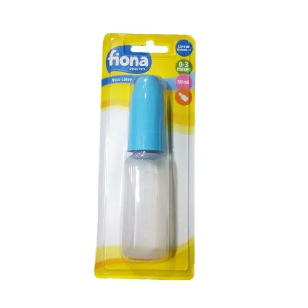 Mamadeira Fiona Mini Silicone Azul 50ml