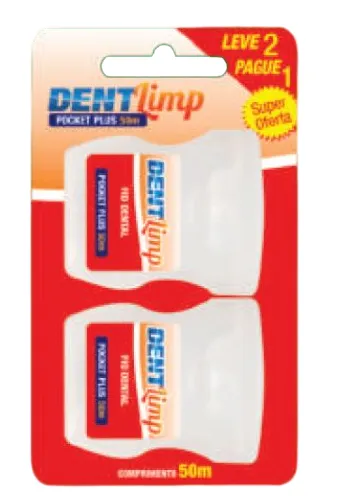 Dentlimp Fio Dental L2 Pg 1 Pocket 50M @