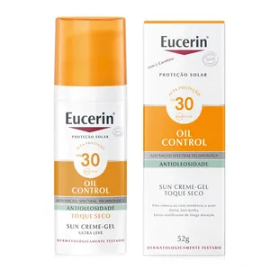Protetor Solar Facial Eucerin FPS 30 Oil Control Antioleosidade 50ml Creme Gel