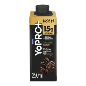 YoPRO Energy Boost UHT Café Expresso 15g de proteínas 250ml Suplemento Alimentar Nutridrink Protein Senior Chocolate 750g