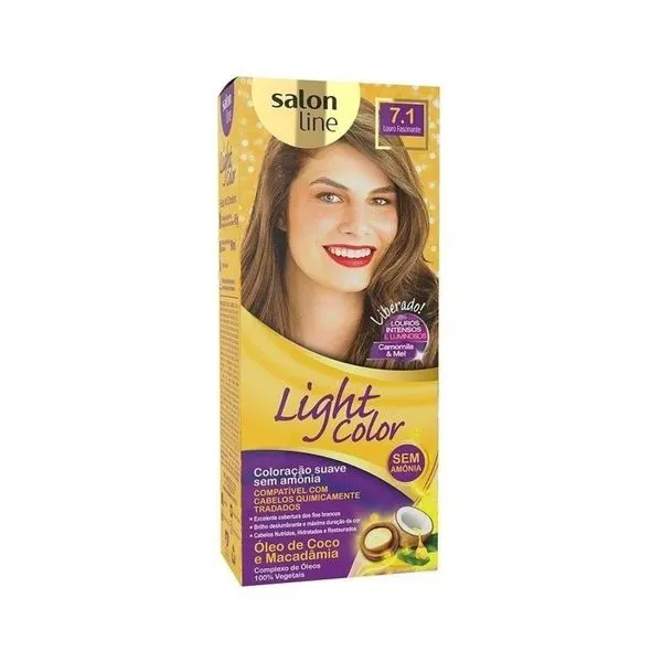 Tonalizante Light Color Prof Louro Fascinante 7.1 SALON LINE LIGHT COLOR 7.1 LOURO FASCINANTE @