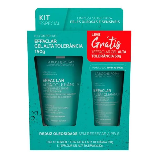 Kit Gel de Limpeza La Roche Posay Gel de Alta Tolerância 150g + 50g