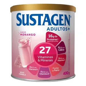 Complemento Alimentar Sustagen Morango Adultos+ 400g