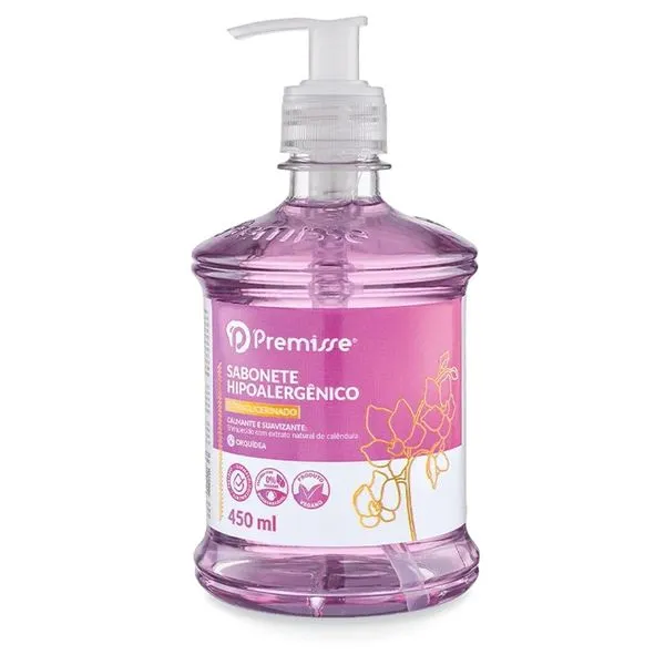 Sabonete Líquido Premisse Hipoalergênico Orquídea 450ml Premisse Sab Liq Hipoalergenico Orquidea 450Ml