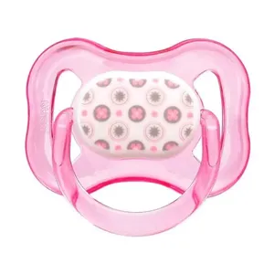 Chupeta Kuka Color Decorada Rosa Anatômica Silicone 0-6 Meses Chup Kuka Color Univ Decorada Rosa N02 - 2127