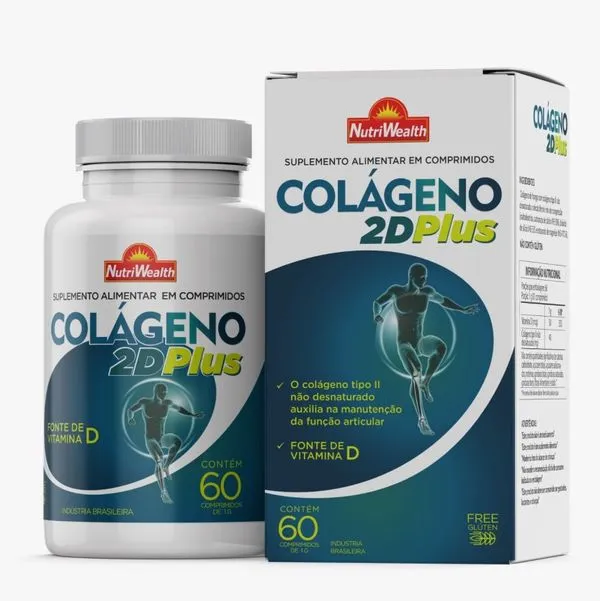 Colageno 2D Plus 60 Cprs - Nutri Wealth