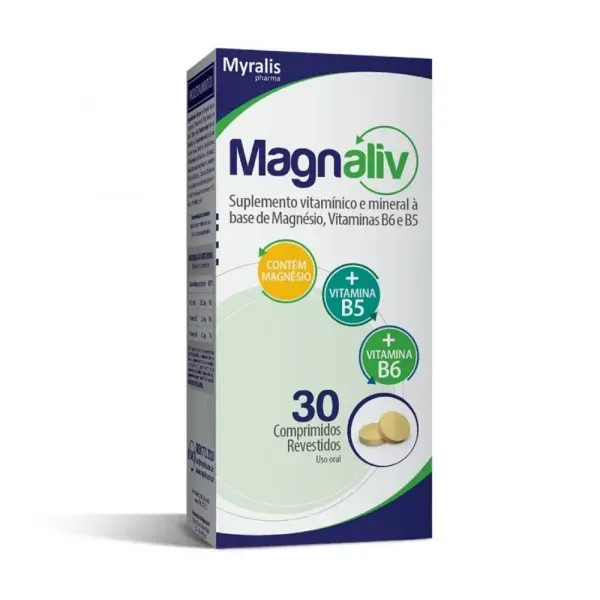 Magnaliv 130mg + 2,5mg + 1mg 30 Comprimidos Revestidos